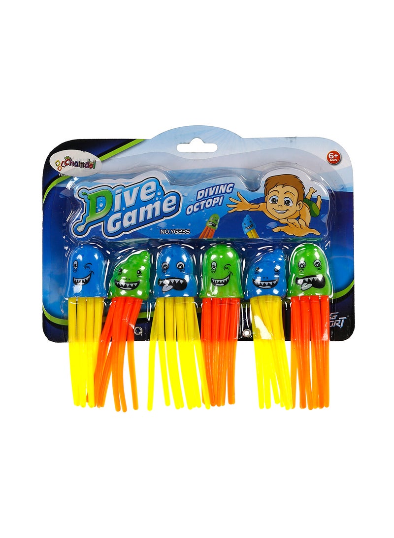 Chamdol 6-Piece Catch The Octopus Dive Game Set